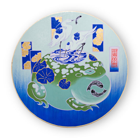 Creature Creature - Water Holding Frog and Little Egrets